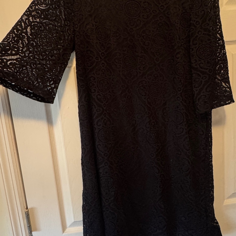 Ronni Nicole Black Lace Midi Dress